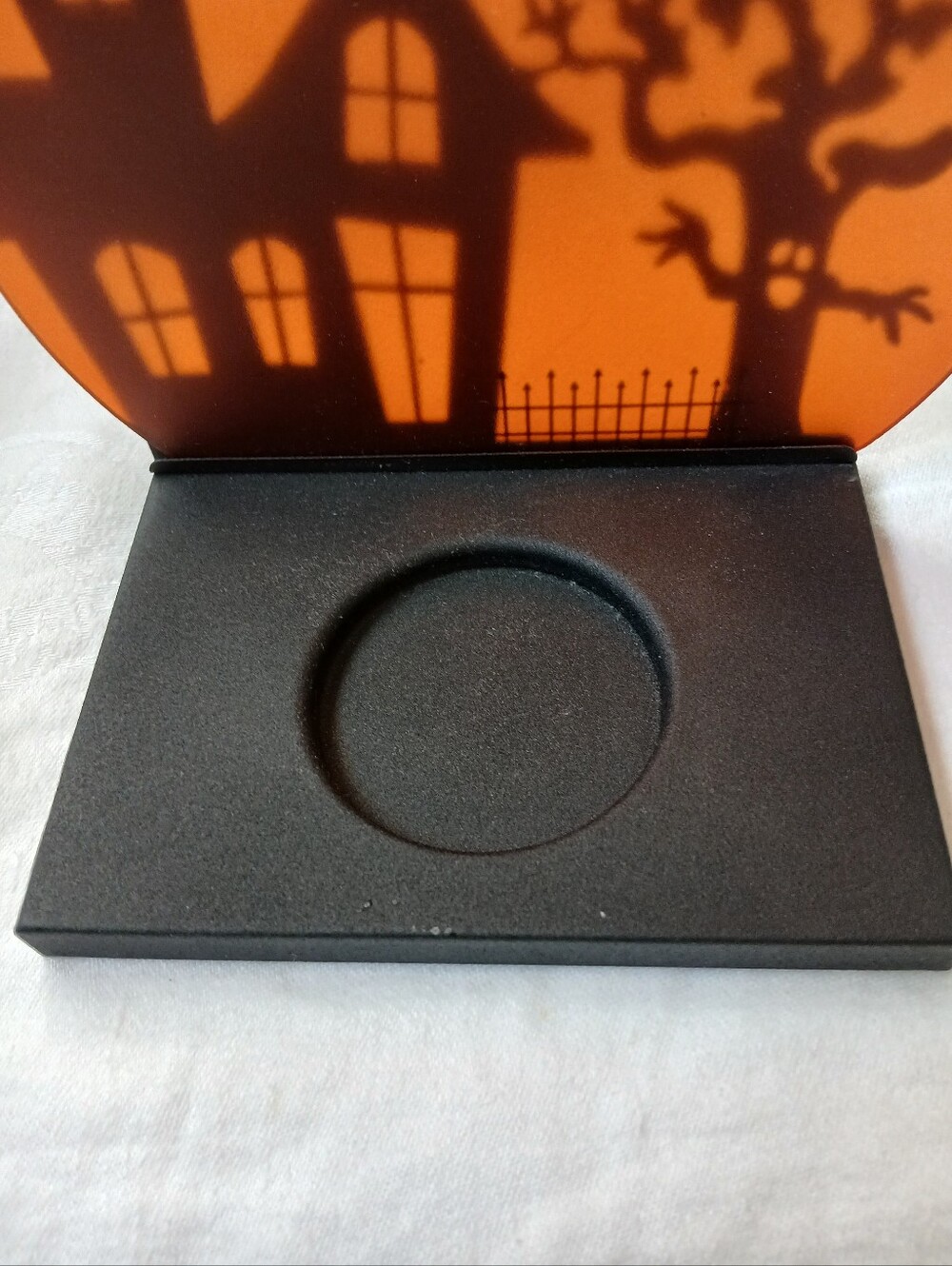 PartyLite Halloween Luminary Black Metal Votive Holder - Picture 6 of 11